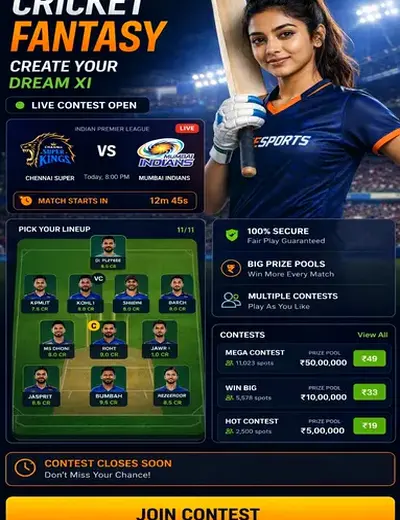 Hero11 (hero11 com) fantasy cricket & matchday visual 3